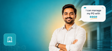 Indian single-property operator working on a laptop